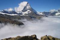 Matterhorn im Kontrast zu den Wolken