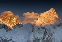 Mount Everest und Nuptse, Himalaya, Nepal