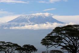 schneebedeckter Kilimandscharo