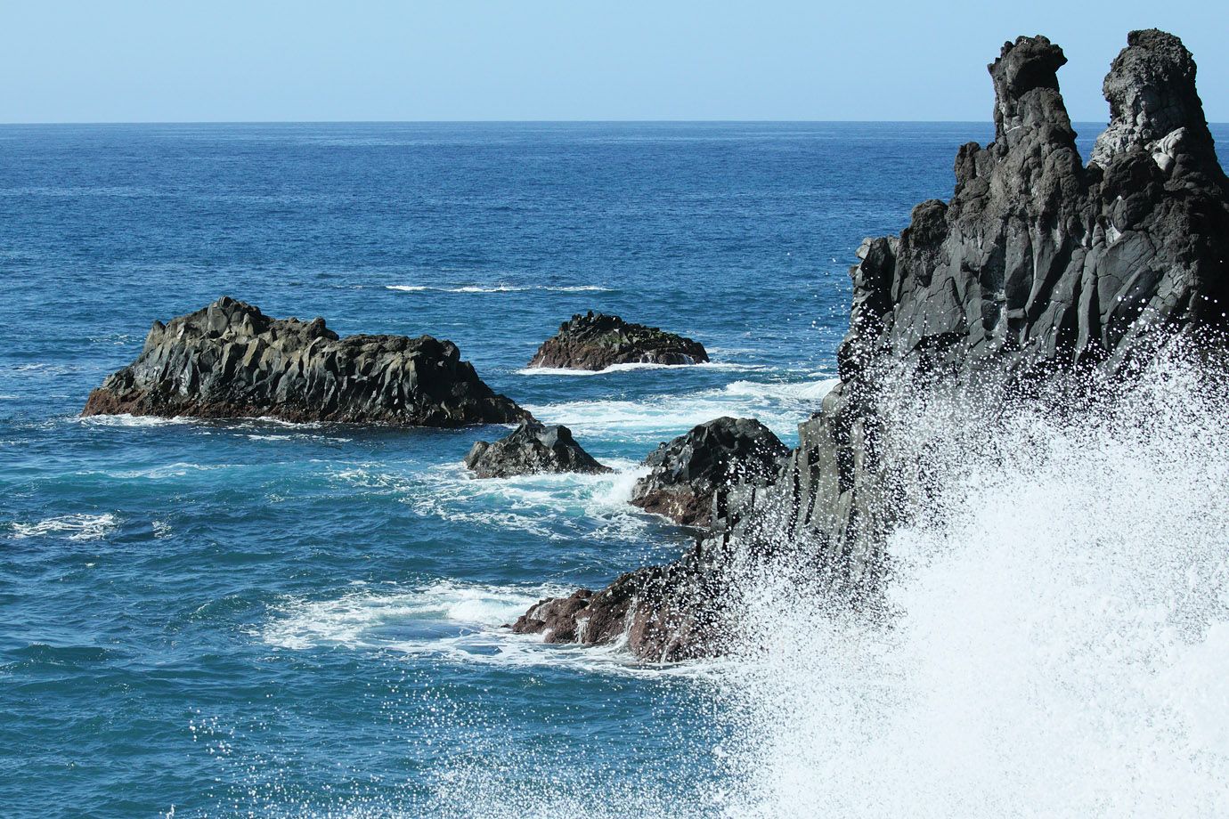 Küste von La Palma bei Playa del Charco verde Küste von La Palma bei Playa del Charco verde