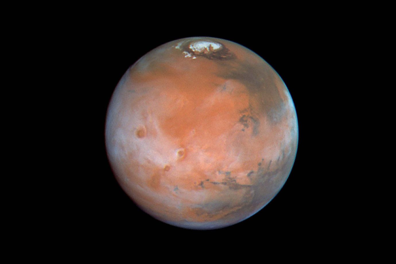 Mars in Wolken - März 1997